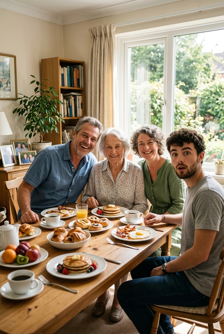 Virtual family reunion photos
